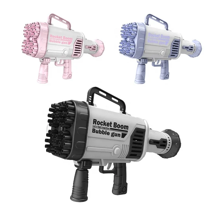 electric super large volume Gatling bubble machine 2021 rocket bubble blower maker automatic bubble gun for child