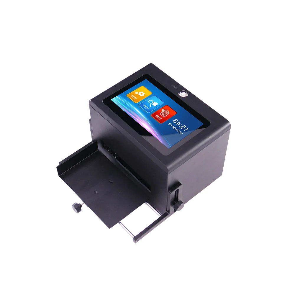 12.7 mm Automatic HP Flatbed Ink Coding Machine Small Bottle Cosmetic Bottle Expiry Expiration Date Tij 2.5 Ink Jet Printer