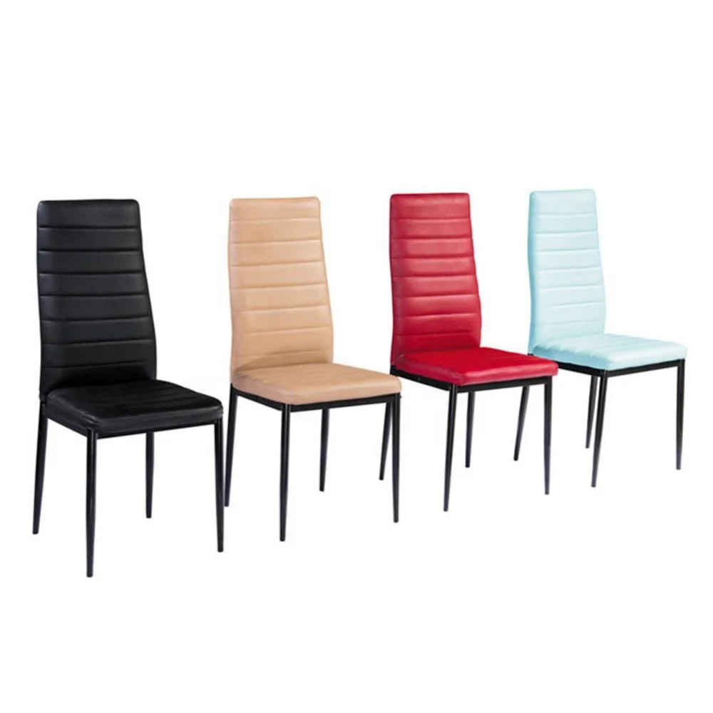 detachable fabric seat metal leg modern style  armless dining room chair