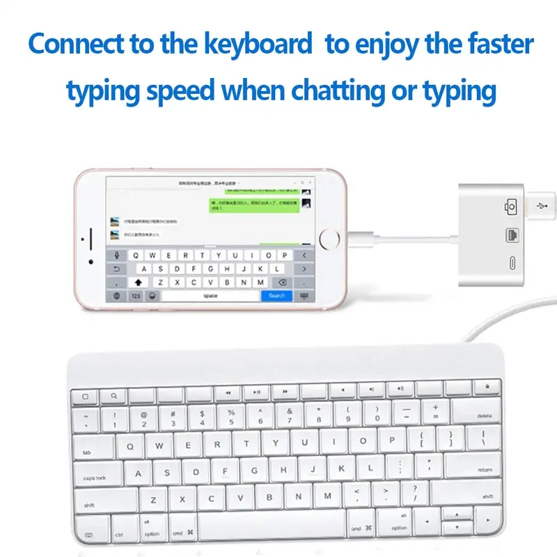 2019 Фабричный 8pin к RJ45 Ethernet сетевой Lan Проводной адаптер кабель для iPhone