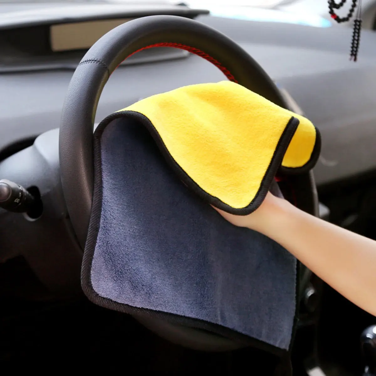 Automotive Microfiber Cloth  for Cars Wash Drying 500 GSM Thick Plush Cleaning Cloth Auto Detailing Absorbent Car Towels