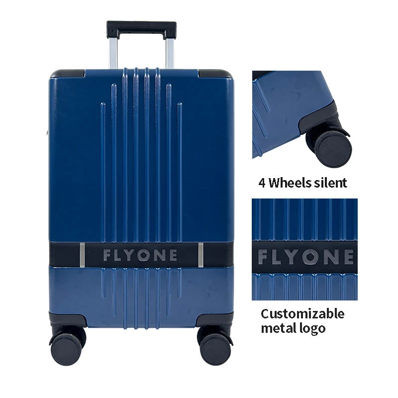 FLYONE пользовательский Роскошный Многофункциональный Жесткий чемодан на колесиках органайзер для путешествий ABS PC переносной чемодан для багажа TSA