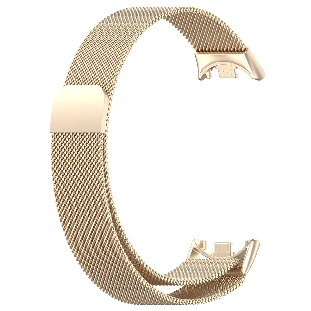 Metal Bracelet Replacement Wristband for Xiaomi Mi Band 9/8 Stainless Steel Milanese Magnetic Loop Watch Strap