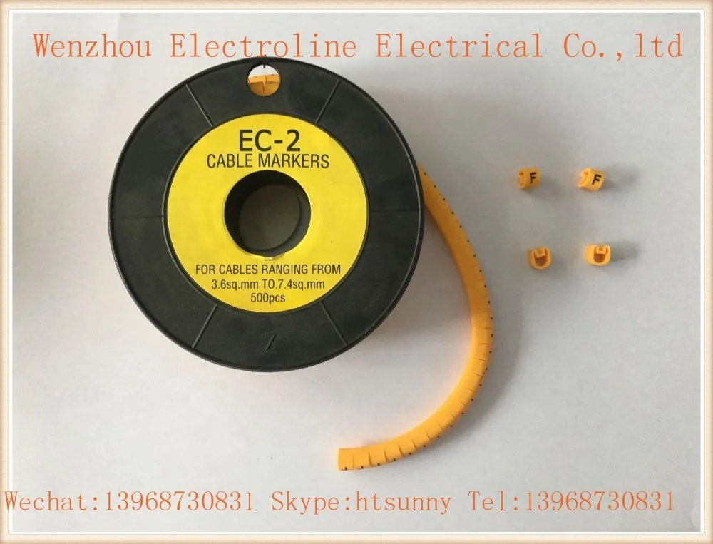 Professional Manufacturer Cheap PVC Plastic Flat Cable Marker Sleeve wire Flat Cable Marker Tube