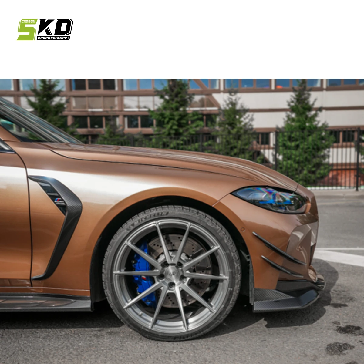 Dry Carbon Fiber for M3 G80 2021+ CFA Style Side Fender Trims (for add to MP side fender vent)