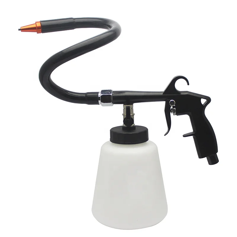 Black 1000ML Interior High Pressure Air Blowing Washing Spray Gun Tornado Sprayer Car Interior Cleaning Gun