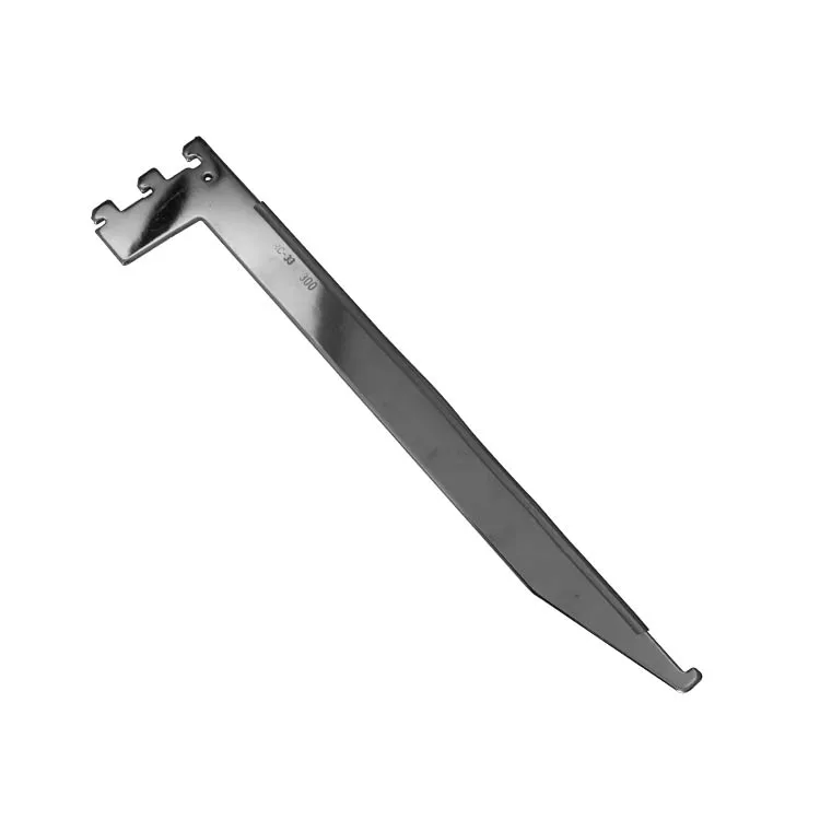 New Product Display Metal Chrome Glass Shelf Bracket for Vertical System