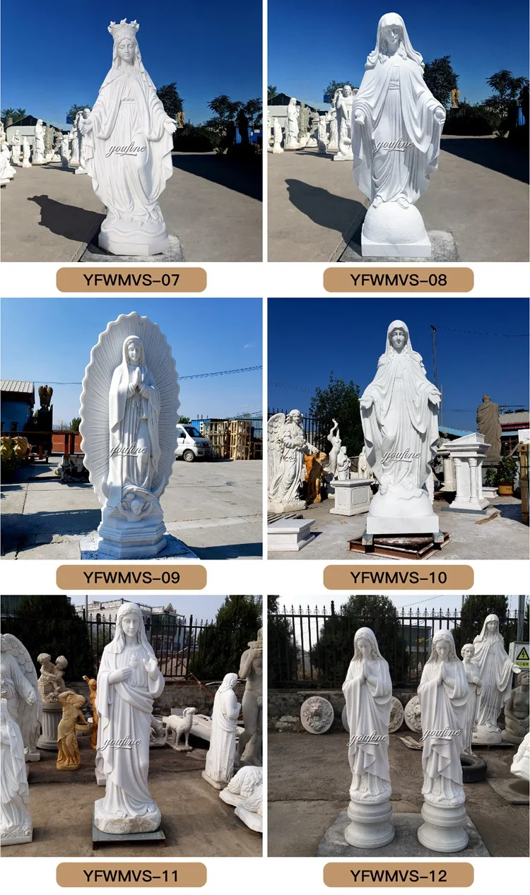 Marble Mary Statue