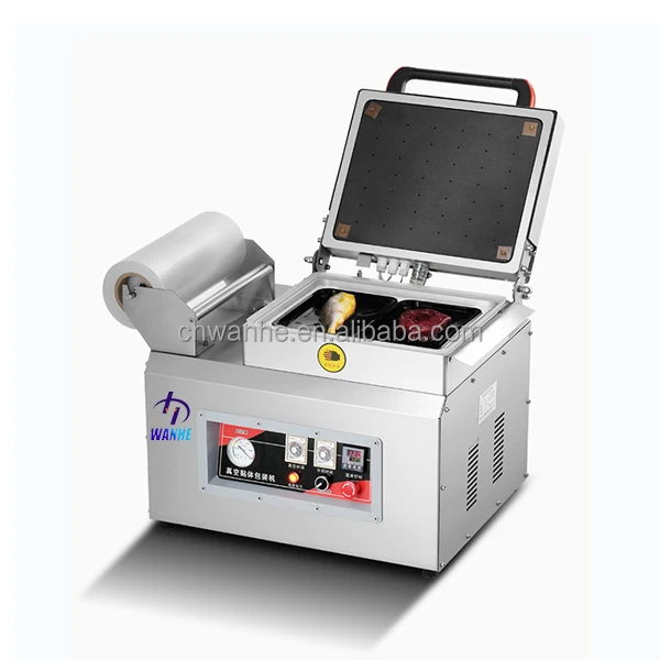 Fresh Food Salmon Manual Tray Sealing Packing Machine  Vacuum Machine For Packing Fruit