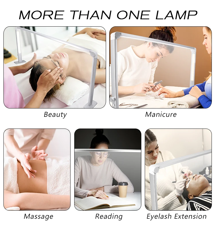 China Manufacturer Eyelash Extension LED Lamp Light Adjustable Desk Lamp Nail Led Table Lamp For Beauty