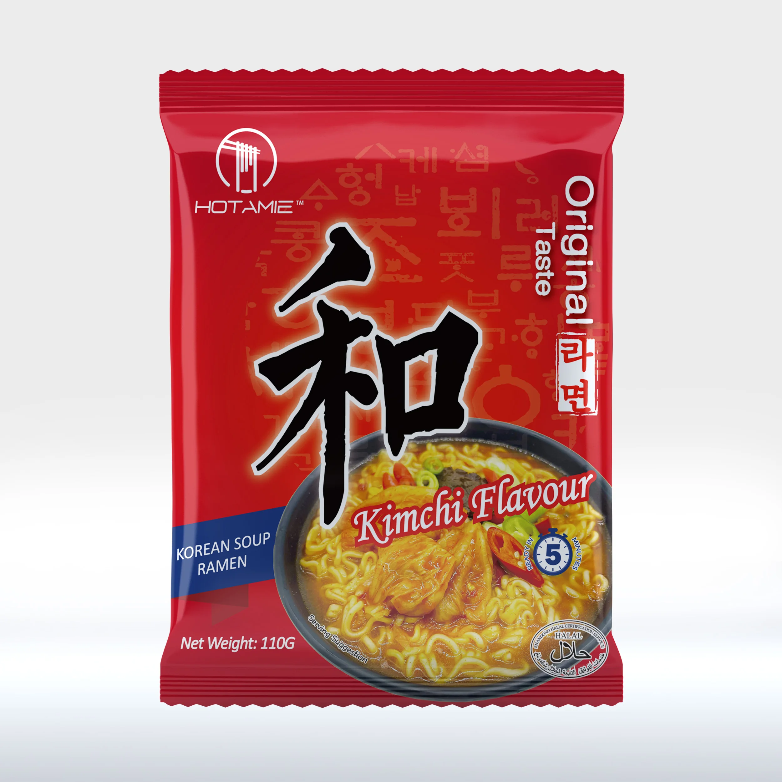 Китайский производитель еда в Корейском стиле HOTAMIE новый продукт корейский суп Халяль Ramyeon кимичи лапша быстрого