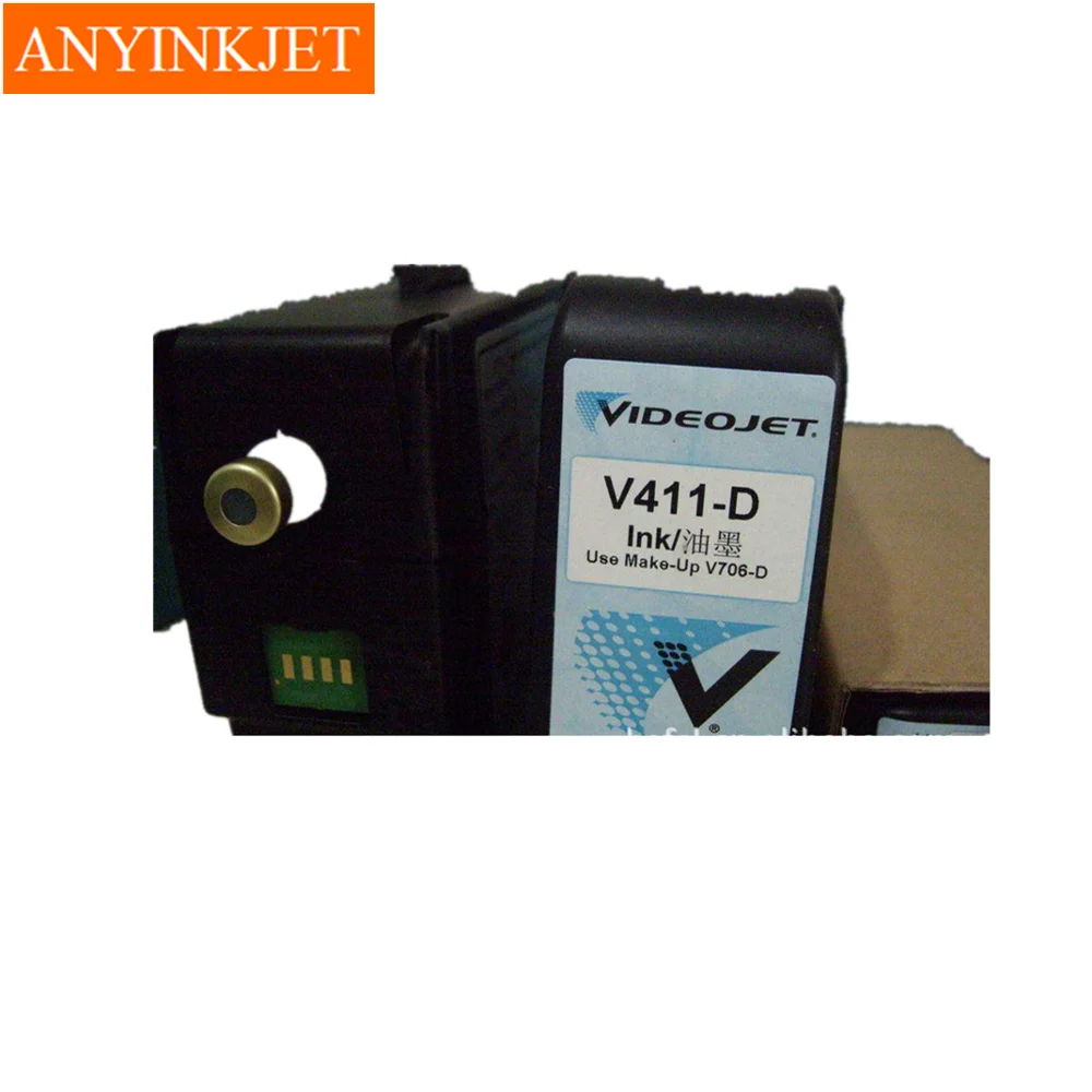 Совершенно новый аппарат не Привязанный к оператору сотовой связи Videojet V411 чернила V411-D (с картриджем + чип) для videojet 1210 1220 1510 1520 1610 1620 принтер
