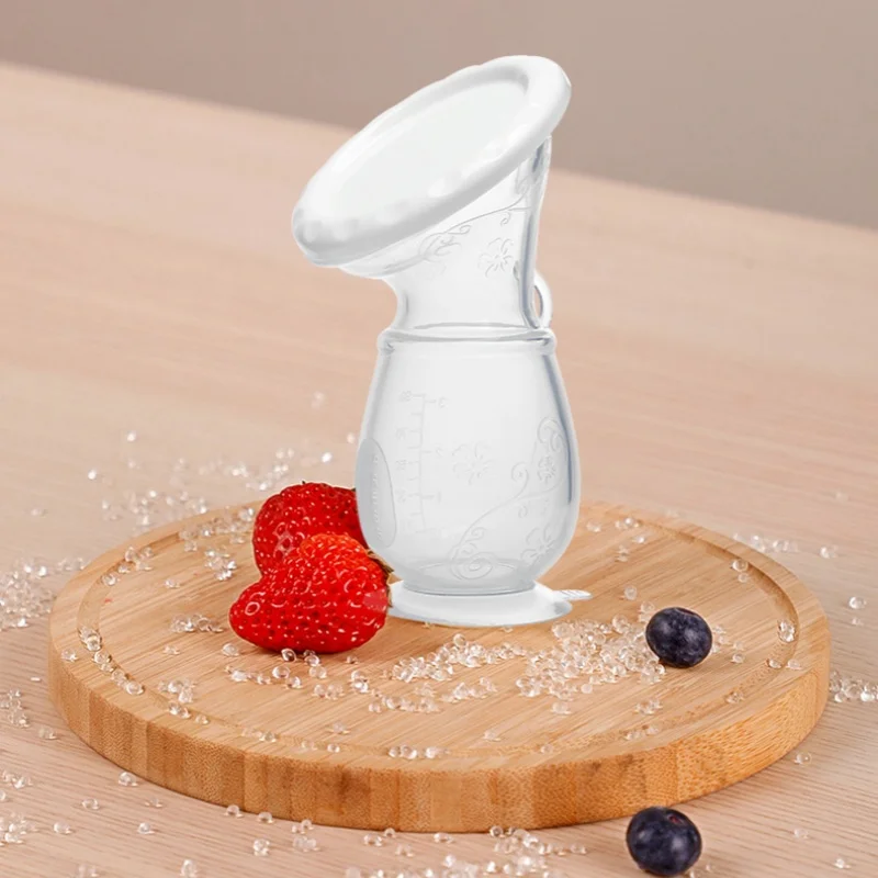Portable Breast Pump Manual Silicone Breast Pump Spill-Resistant Breast Milk Pump For Mom Popular