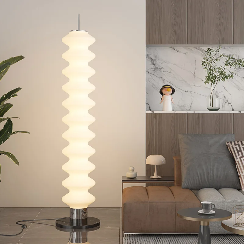 Danish Designer Sugar Gourd Living Room Sofa Bedroom Study Cream Air Atmosphere Lamp Upright Floor Lamp