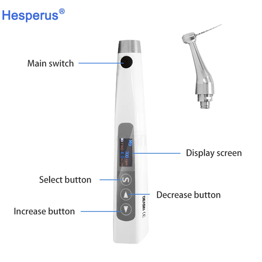 Dental Wireless Endo Motor Built In Apex Locator Root Canal Treatment Reciprocating 360 degrees Adjustable Handpiece dental tool