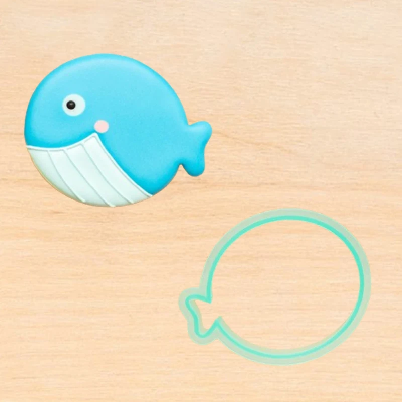 Plastic Balloon Fondant Biscuit Cookie Cutter And Cookie Stencil Template Embosser Stamper Mold Set For Royal Icing