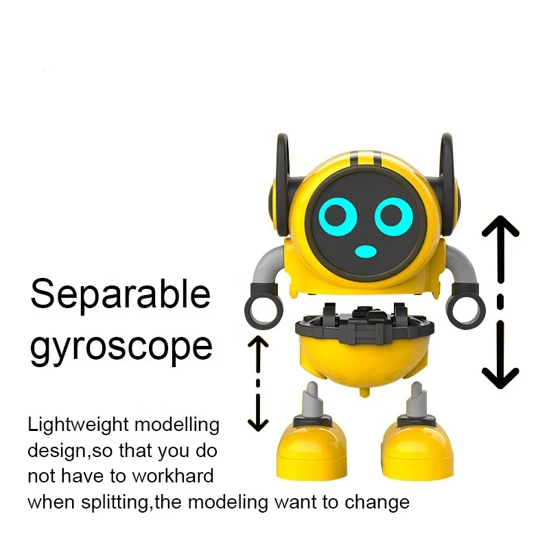 Kids mini gyro force spinning robot toys novelty game toy children gift