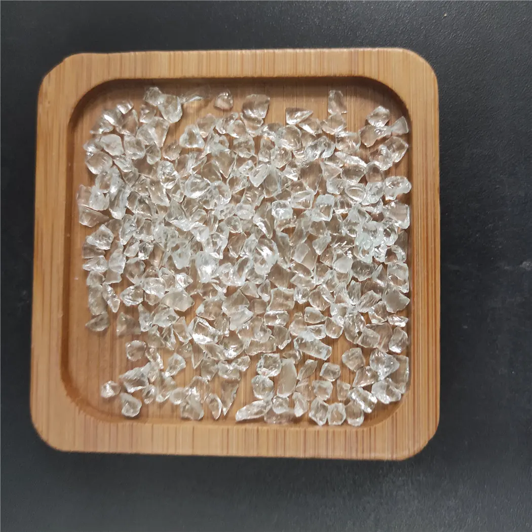  White Transparent glass sand for building