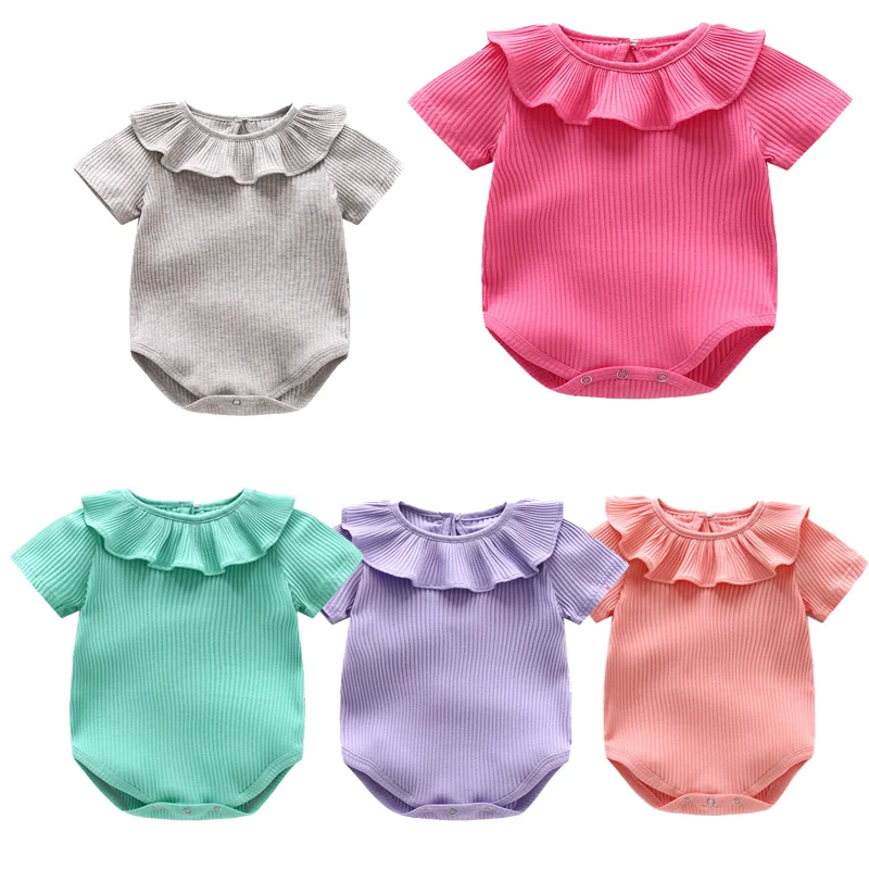 Baby Summer Dress Treasure Pure Cotton A-Class Romper Climbing Suit Newborn Clothes Thin and Super Cute Baby Fart Wrap