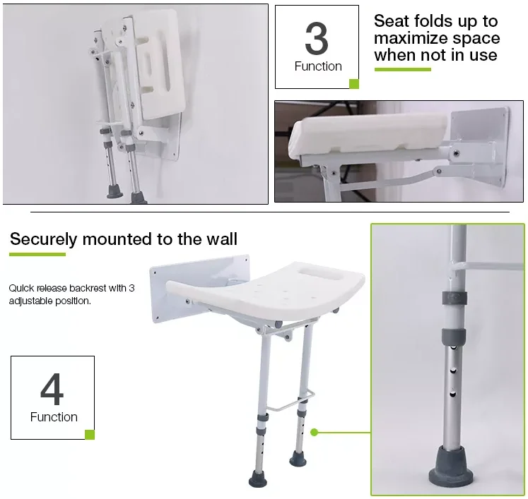 Bathroom series collapsible shower chair