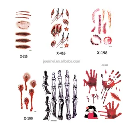 water proof bruises and cuts to use for halloween temporary tattoo face body scars tattoo