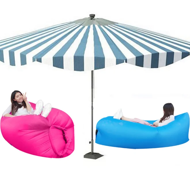 hot sale fashion inflatable lounge air filled sofa lounger sleeping outdoor beach inflatable sofa chair