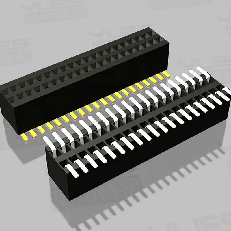 Custom spacing 0.8mm-1.2mm height 3.1mm positions 02~50P male female header double row SMT with locating post connector