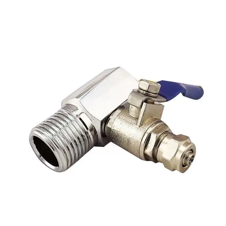 tee ball valve detachable type water shut off feed adaptor  water pure filter faucet tap connector house reverse osmosis switch