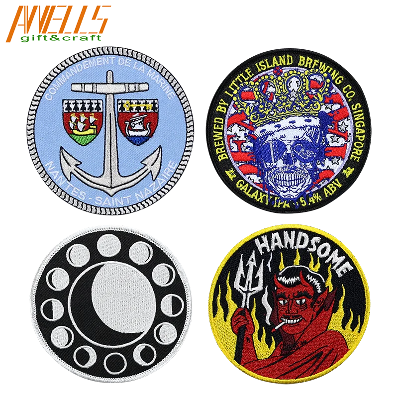 Embroidered Iron-On Patch Letters Badge College Park Artist Space Featured Rock Bands Movie Anime Da Culture Hat Travel Applique