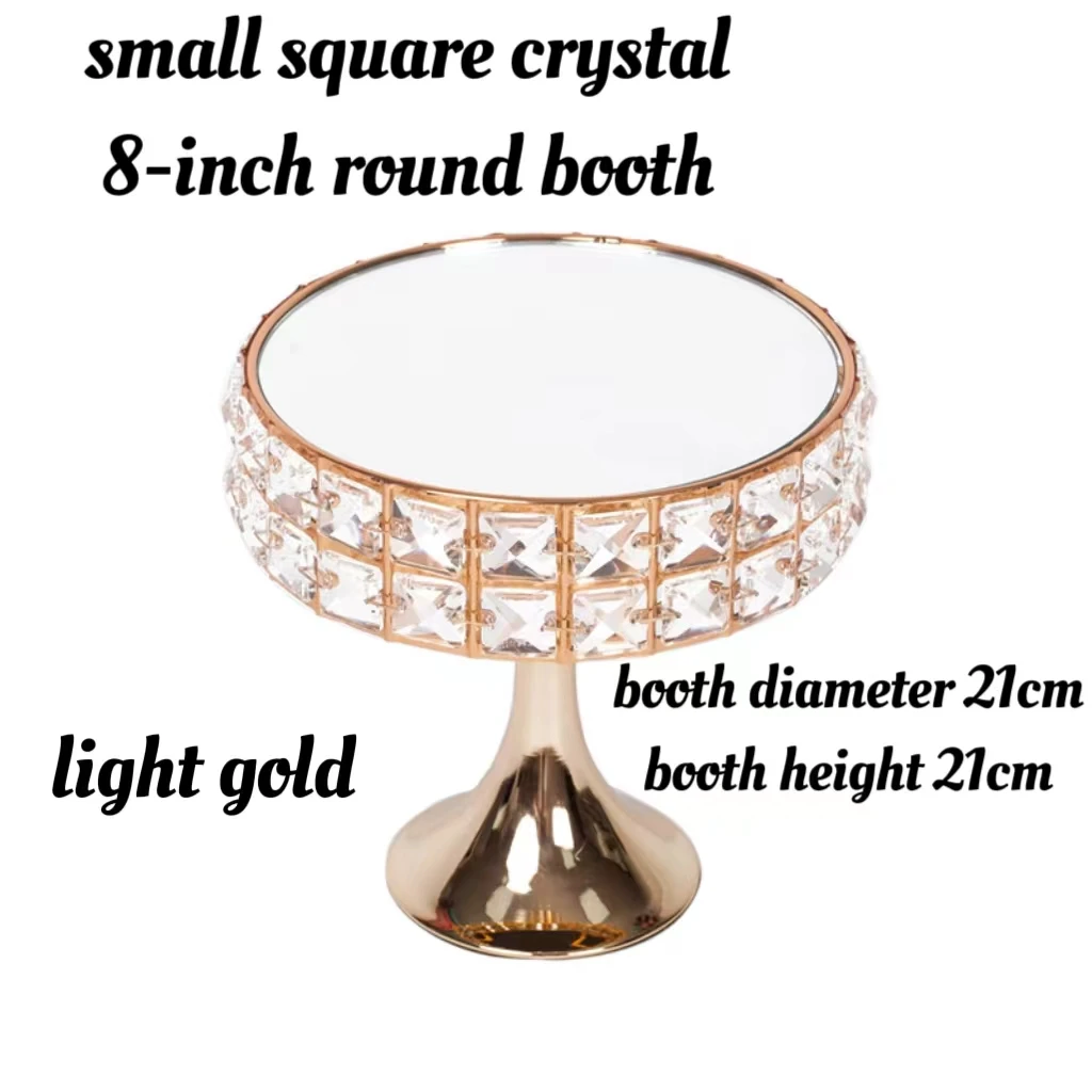 Single Item Crystal Dessert Stand Highstand Party Tray for Wedding & Party Decorations for Cakes & Small Dishes