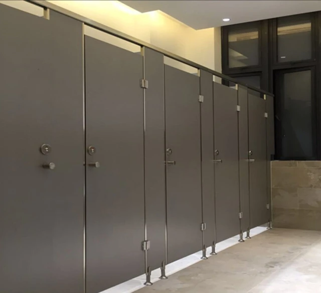 High Quality Modern Waterproof HPL Phenolic Board Commercial Toilet Partition