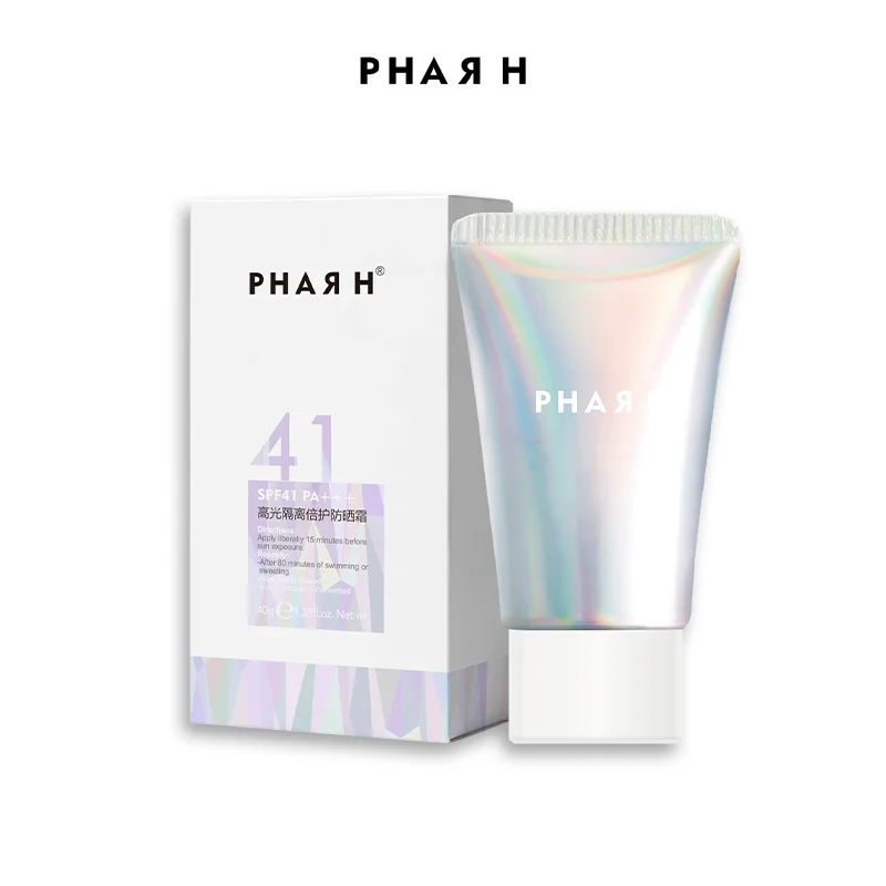 Натуральный 4 в 1 Сильный УФ солнцезащитный крем spf 41 с витамином Е осветляет и увлажняет кожу