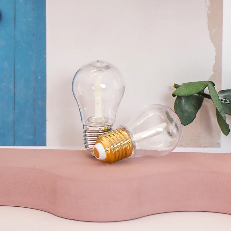 Уникальные пустые тюбики для блеска для губ в форме лампочки, упаковка, контейнер для губной помады