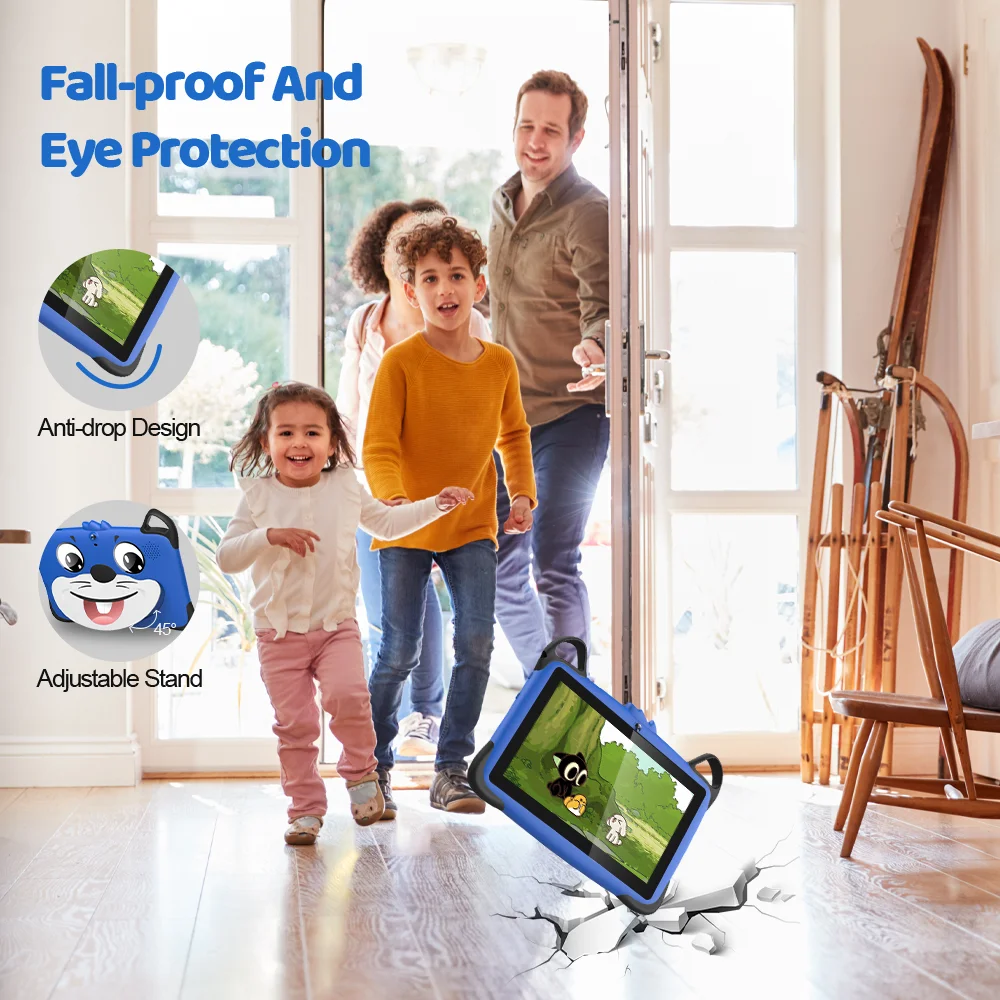 The Puzzle game parental control Eye protection cheap kids android7 rugged tablet 7 inch tablet pc for children toy kids tablet