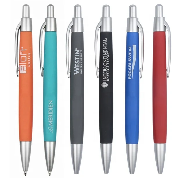 customizezd logo promotional cheap retractable plastic custom pens ballpoint pens 0.5 tips classic disposable logo pen