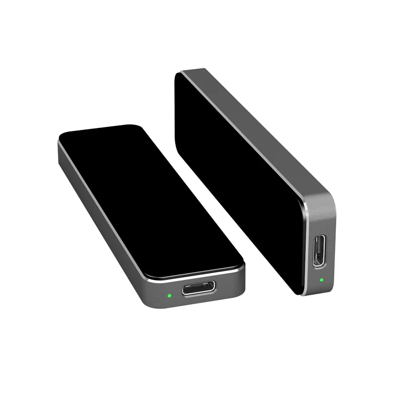 Aluminum Fast Data Transfer Usb3.1 Sata Portable Ssd Case External NVME Enclosure Box for Macbook SSD Case M Key SSD