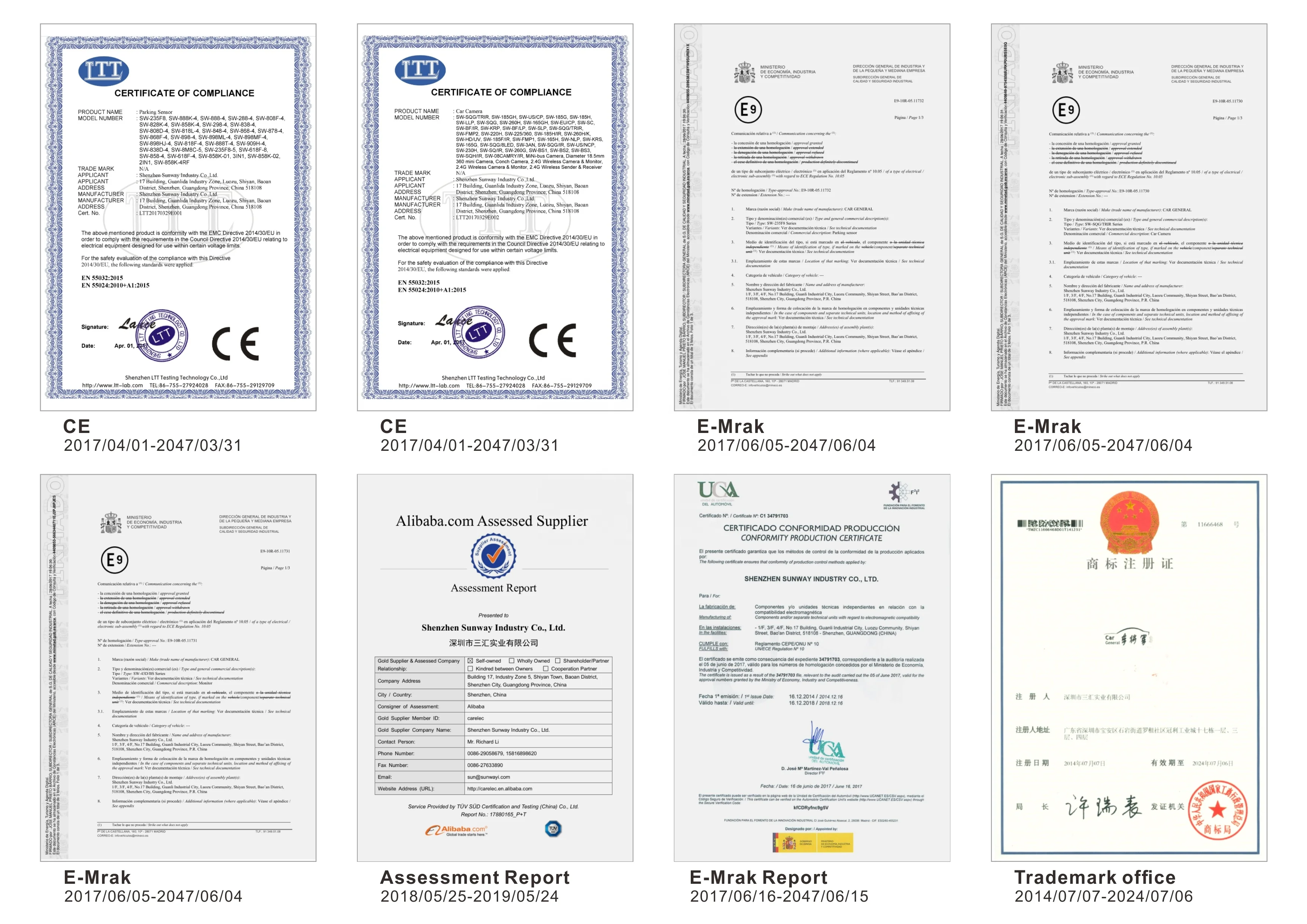 SUNWAYI Wireless Carplay 7 Inch Screen Touch Android Auto Carplay Connect Multimedia Receiver Screen Stereo Car Monitor