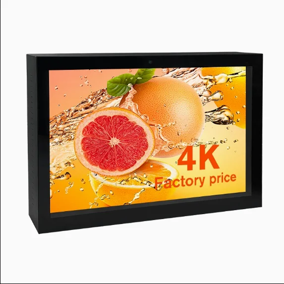 55 65inch Advertising Screen 2500nits 3000nits Led Backlight TFT Panel Outdoor Digital Signage Wall Mounted LCD Display Monitor
