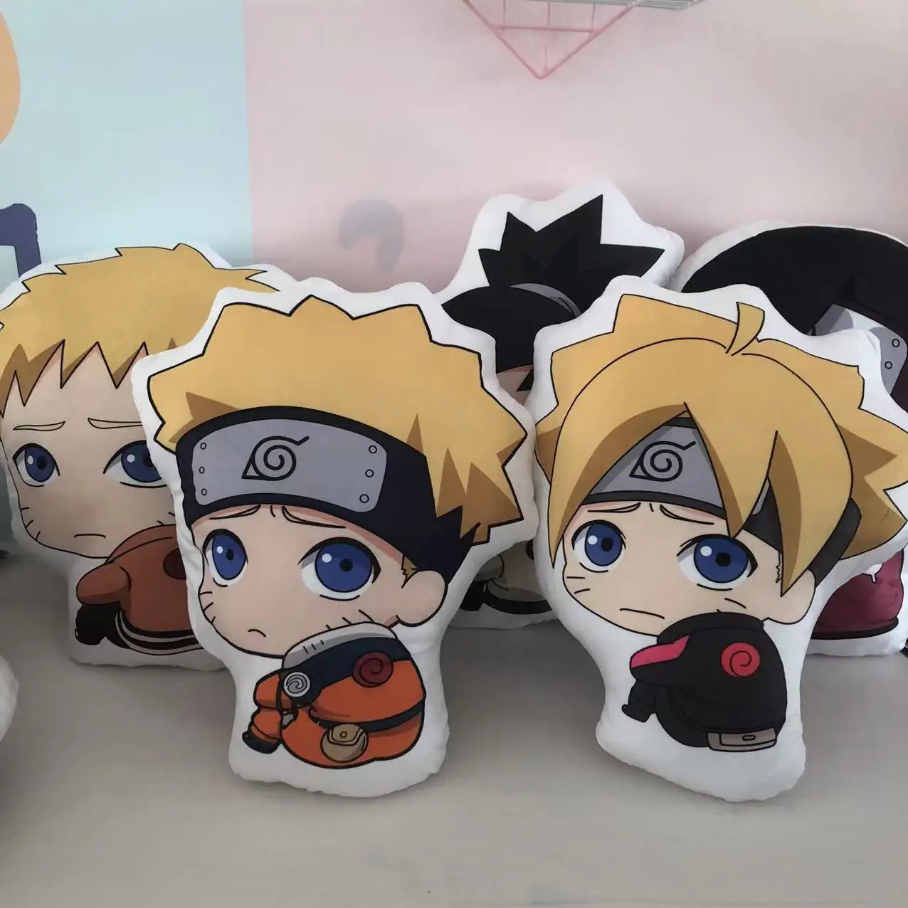 Classic Animation Narutoed Anime Animation Peripheral Throw Pillow Gaara Cushion Sofa Lunch Rest Pillow Will Be Launched in 2024
