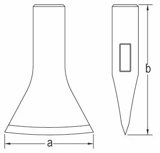 Non Magnetic Titanium Tools 95mm Axe With Wood Handle