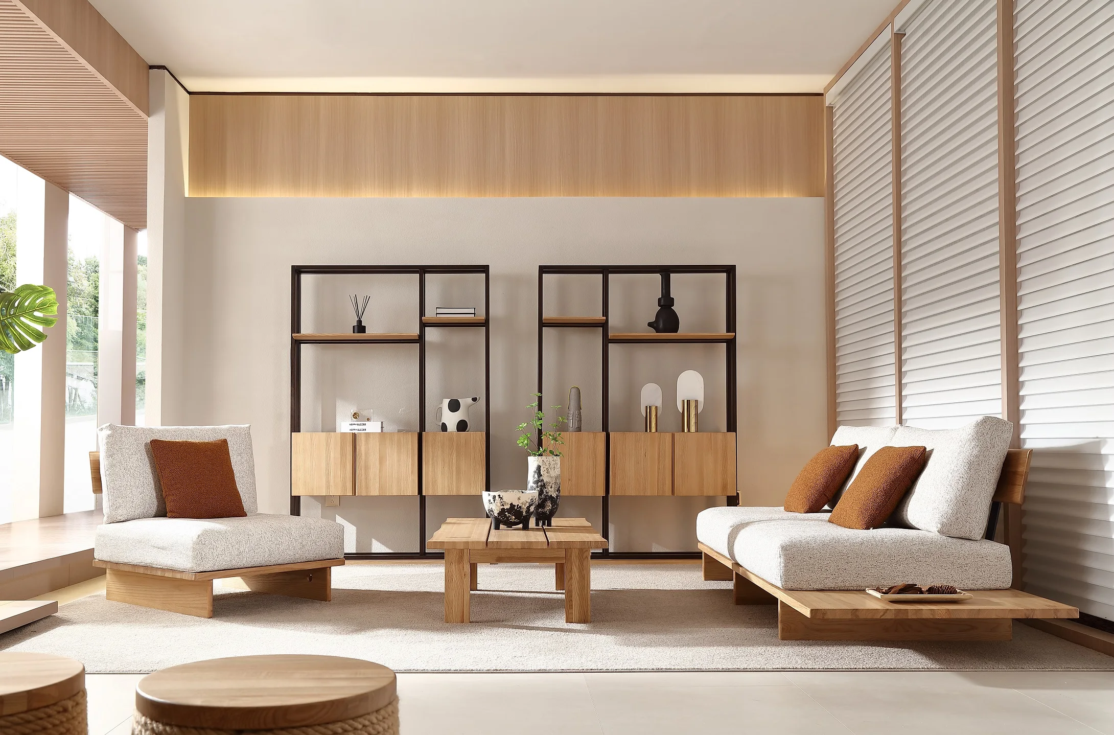 Solid timber Ash wood rectangular live edge coffee table console sofa center table floor low living room wooden furniture