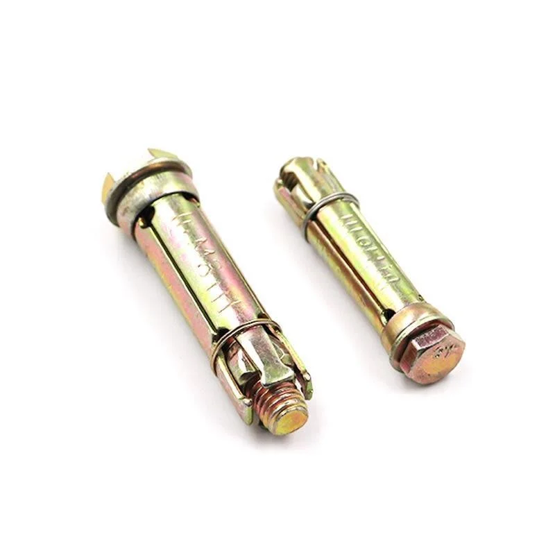 High Grade New Design 4Pcs Fix Bolts 4Pieces Heavy Duty Anchor Fix Bolt Complete Yellow Zinc