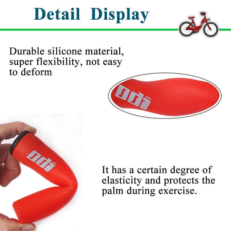 OEM/ODM ODI Mountain Bike Grips Ultralight Cuffs Silicone Handles Bar Plugs 22.2mm Shock Absorption MTB Bicycle Handlebar Grips