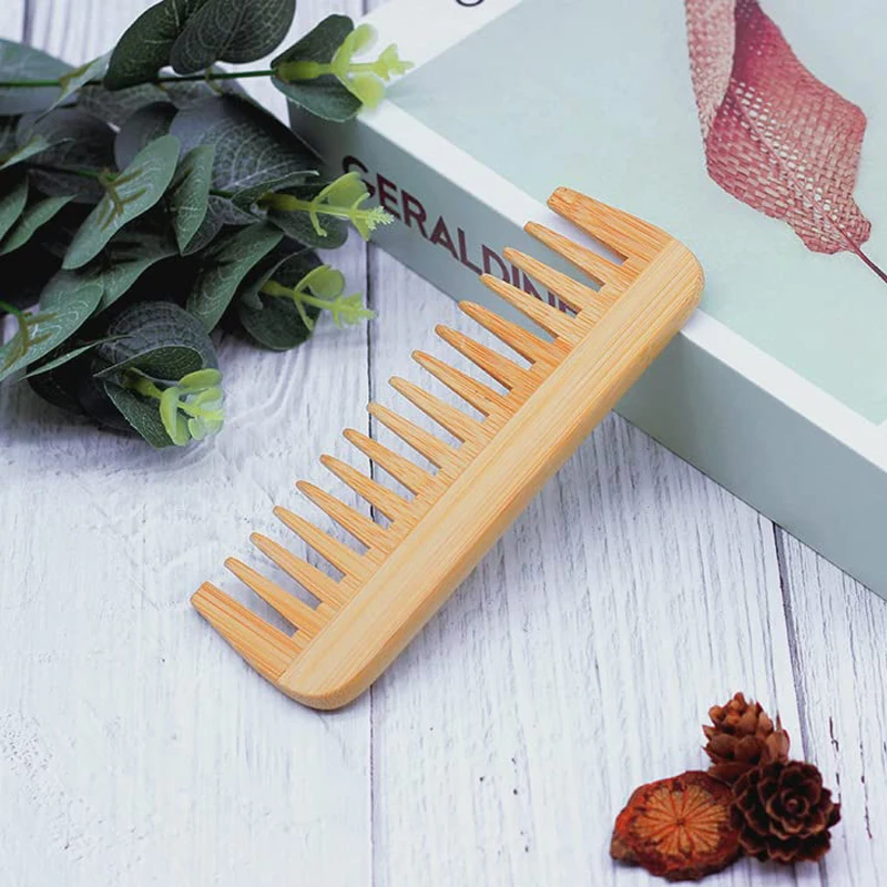 Wide Tooth Hair Comb Comb Set Private Label Hot Selling Custom Brand Logo Eco Friendly Wooden Bamboo and Wood Hair Brush 0.3kg