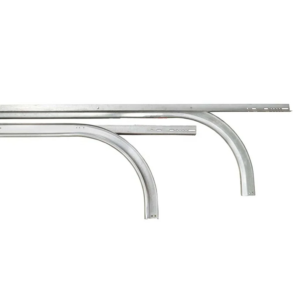 Round Track Sliding Door Kit Residential Garage Door Horizontal Curve and Vertical Track Low Headroom Sliding Garage Door Track