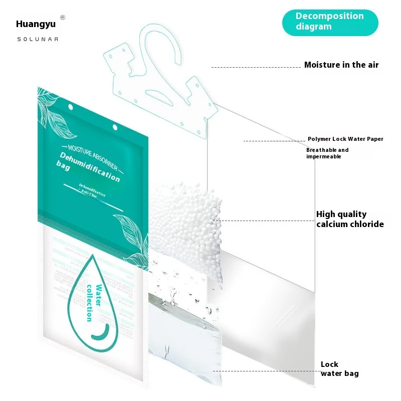 Large Capacity Mildew-Proof Drying Agent Household Box Dehumidification Bag Wholesale Disposable Dehumidification Bags Mildew