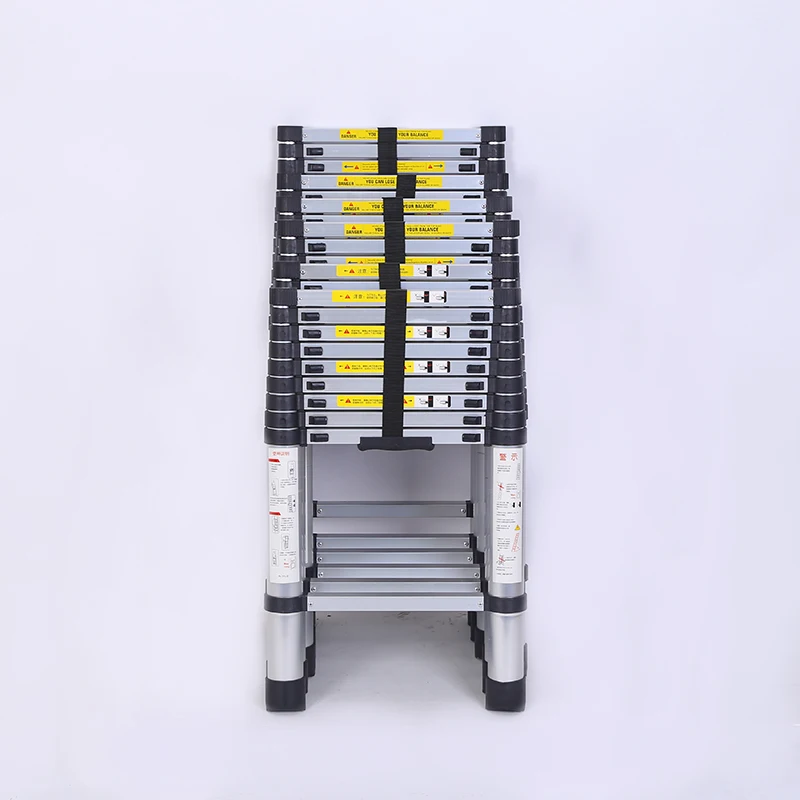 5.4M Telescopic Retractable Loft Folding Step Telescopic Ladder