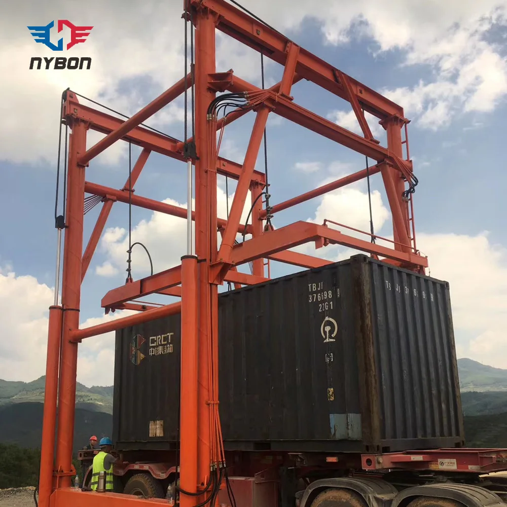 40ft container Lifting Mobile Gantry Crane for station