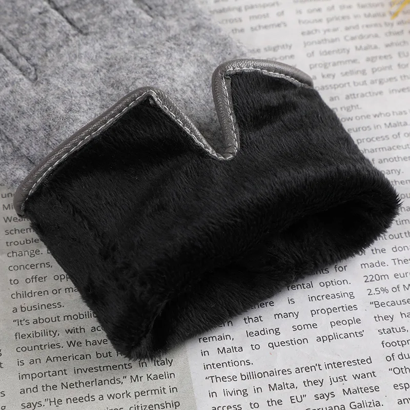 Мужские зимние теплые перчатки для верховой езды однотонные спортивные с защитой от холода