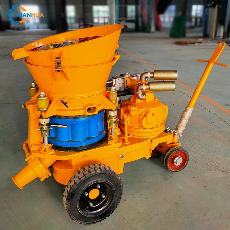 pz5P portable pneumatic mining dry mix cement shotcrete gunite machine
